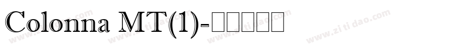 Colonna MT(1)字体转换